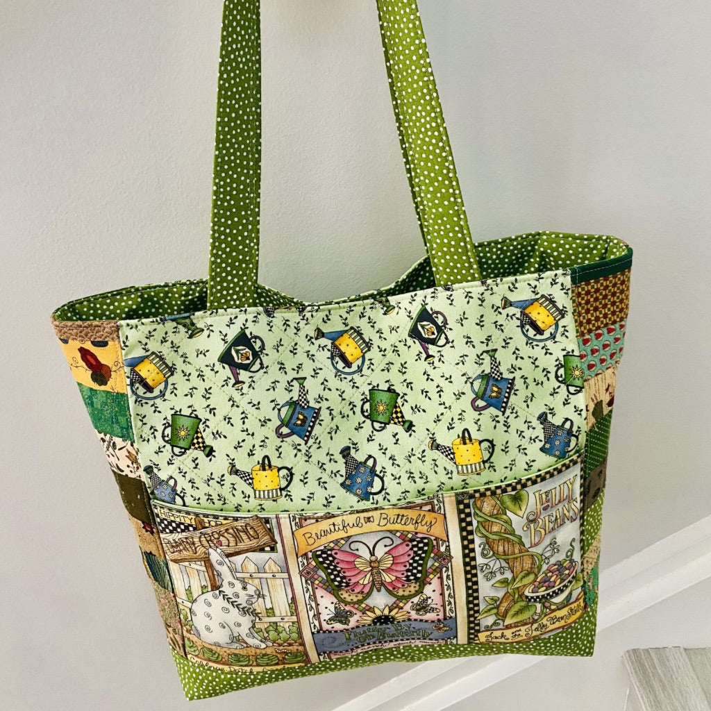 Cottage Garden patchwork tote