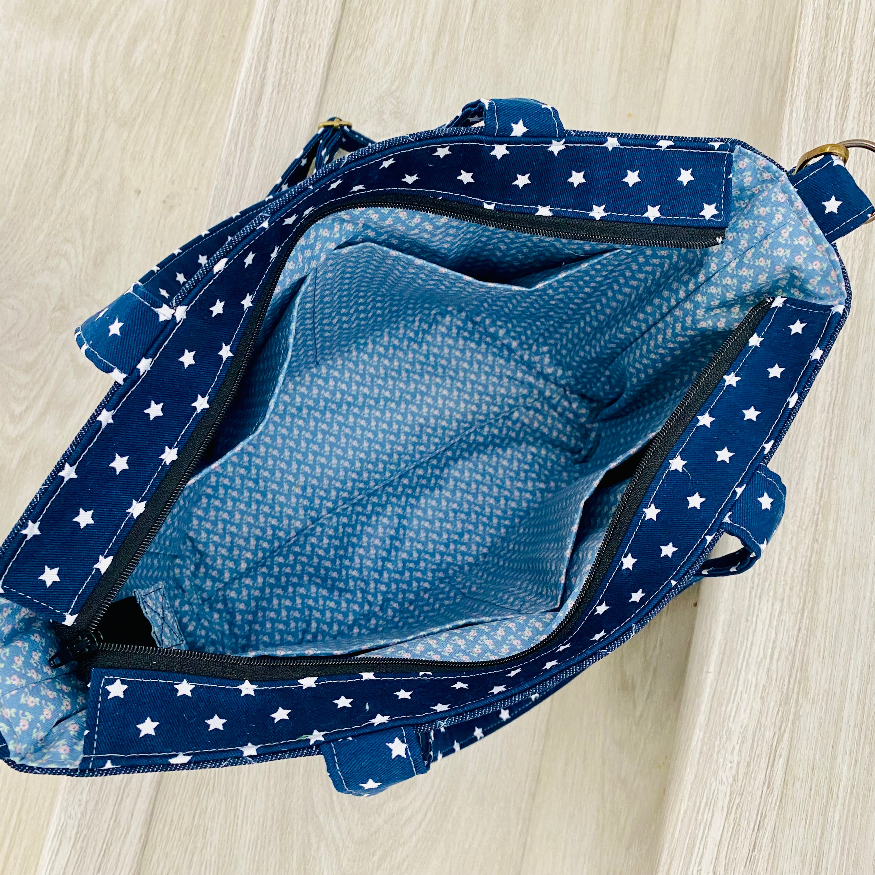 Midnight Mosaic Patchwork Tote