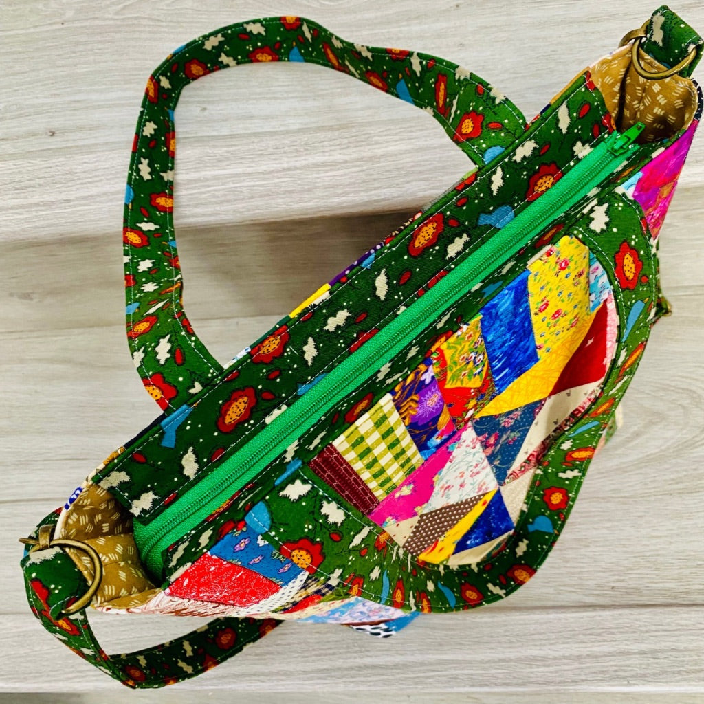 Kaleidoscope Patchwork Carry All Tote