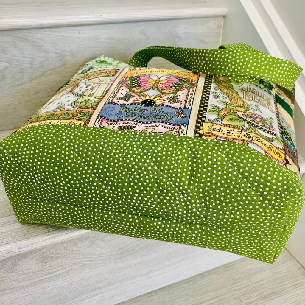 Cottage Garden patchwork tote