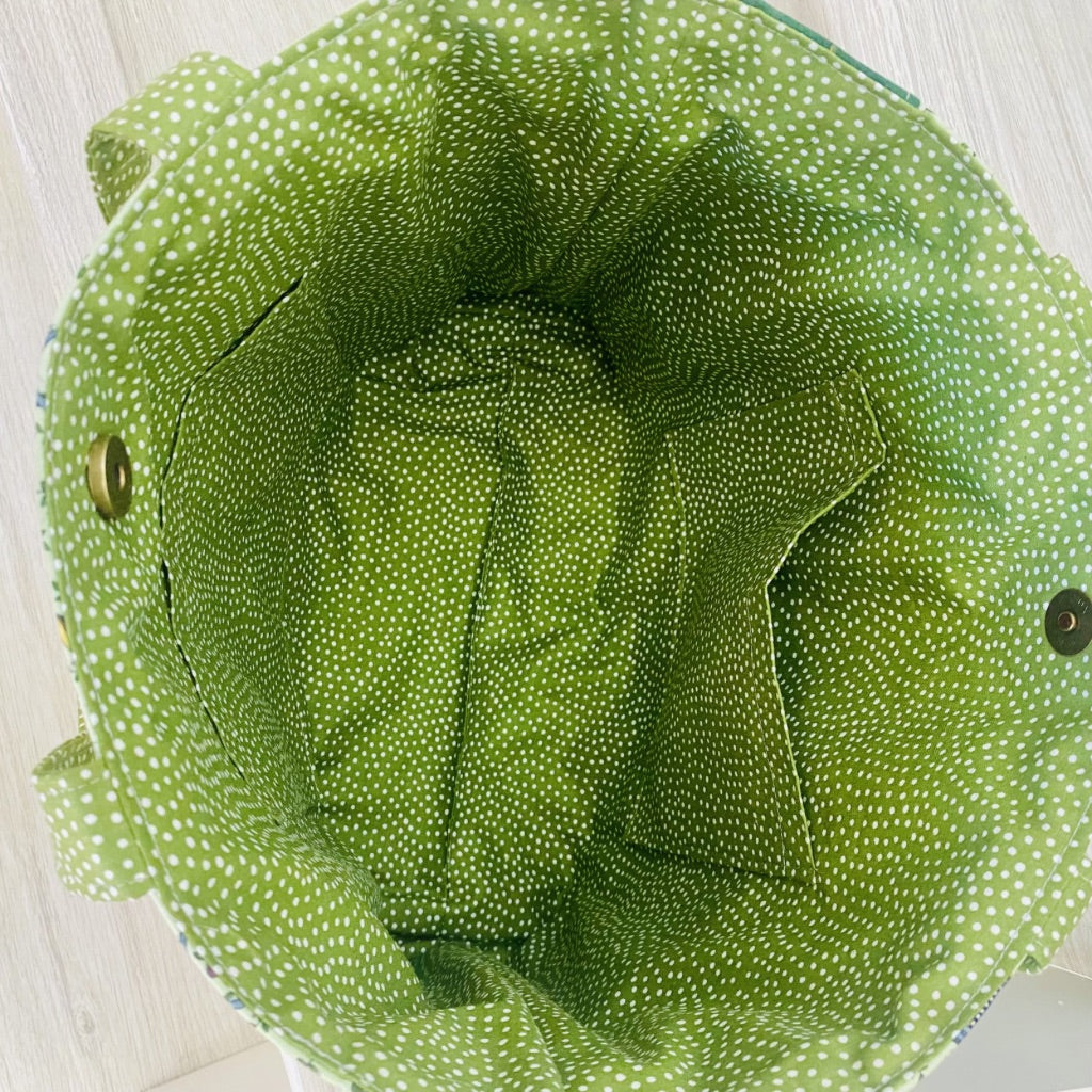 Cottage Garden patchwork tote