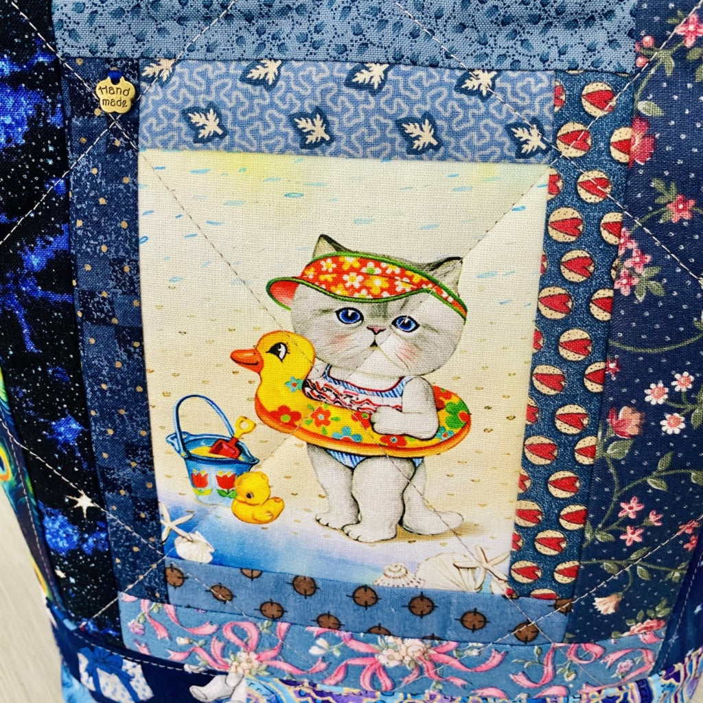 Beach Day Kitty Tote