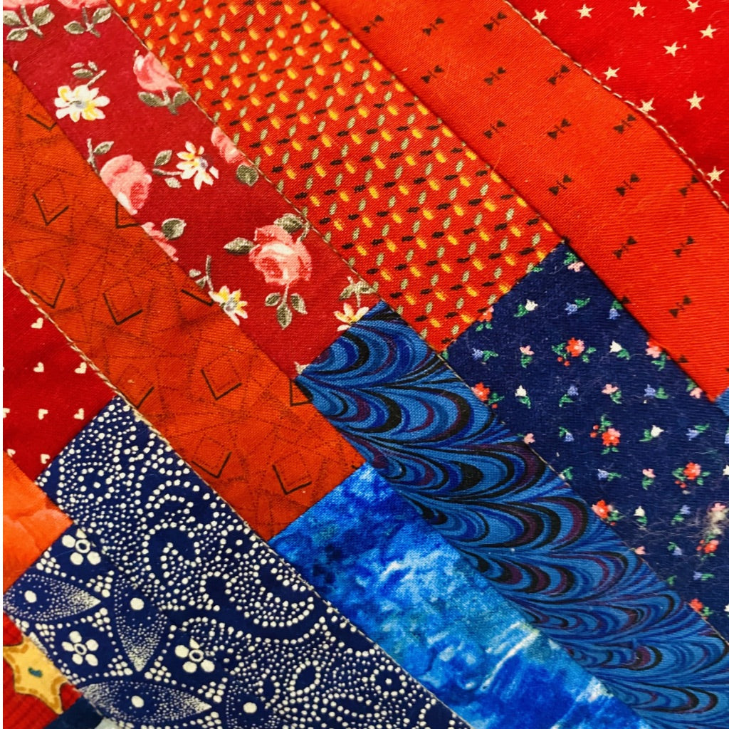 Ruby and Sapphire Crossbody Patchwork Bag