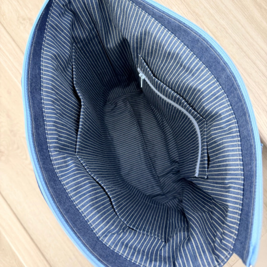 Denim Dreams 9 Patch Patchwork Tote