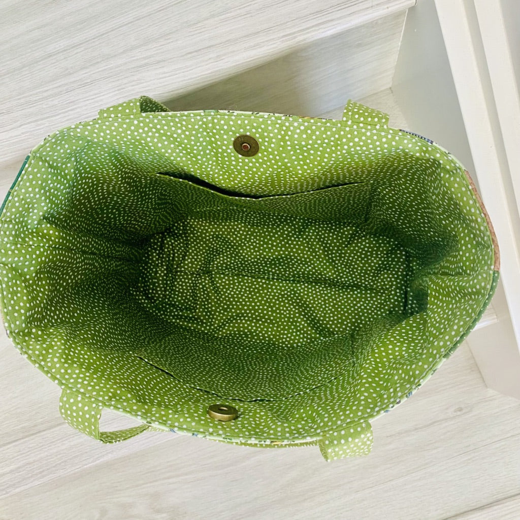 Cottage Garden patchwork tote