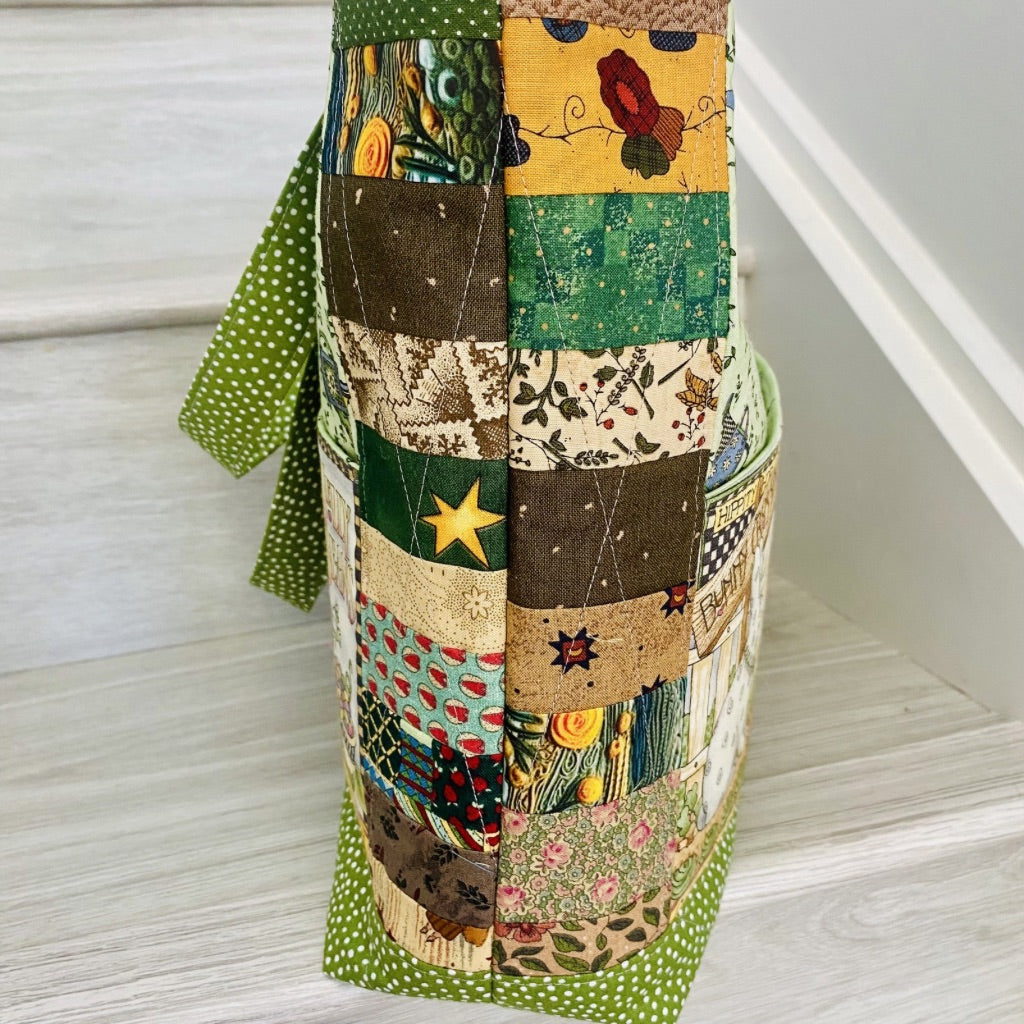 Cottage Garden patchwork tote