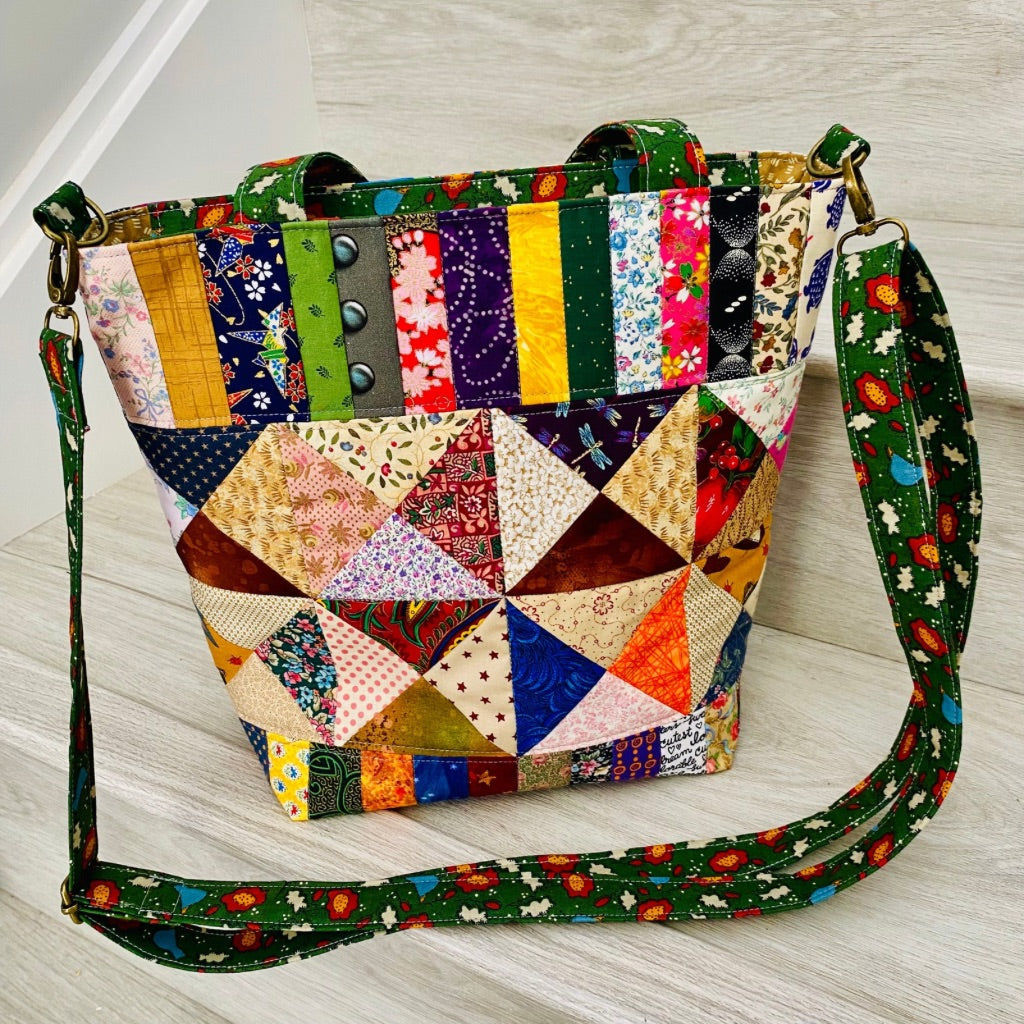 Kaleidoscope Patchwork Carry All Tote