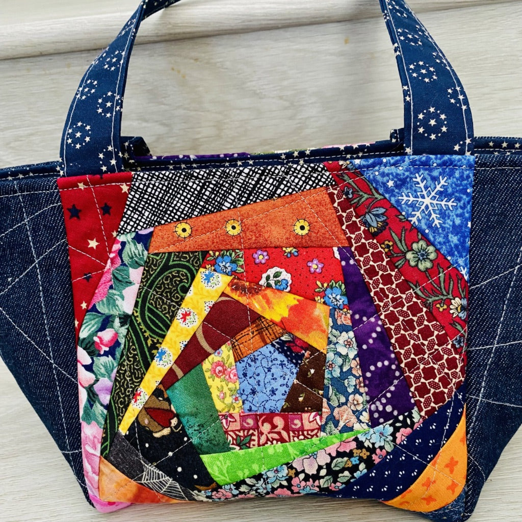 The Kaleido Spiral Patchwork Bag