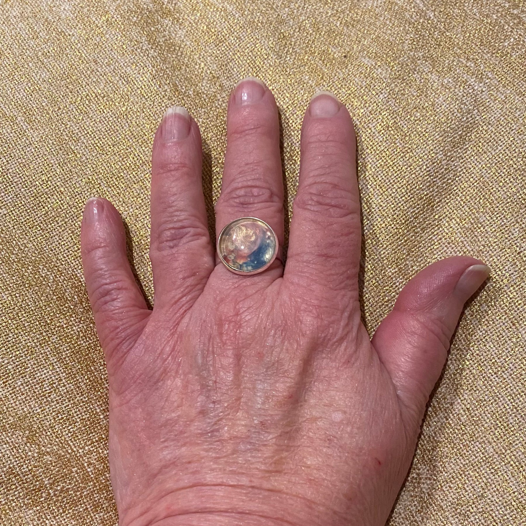 Peach Cloud Ring Handmade - One of a Kind | Handmade Unique Ring