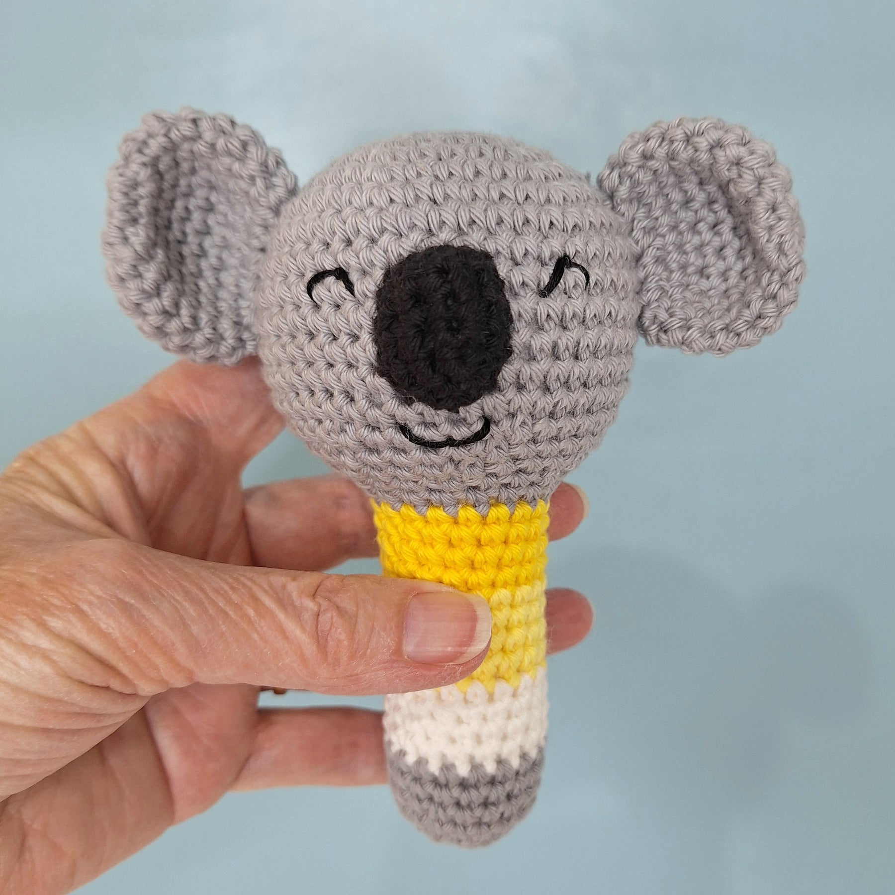 Cute Crocheted Koala baby Rattle