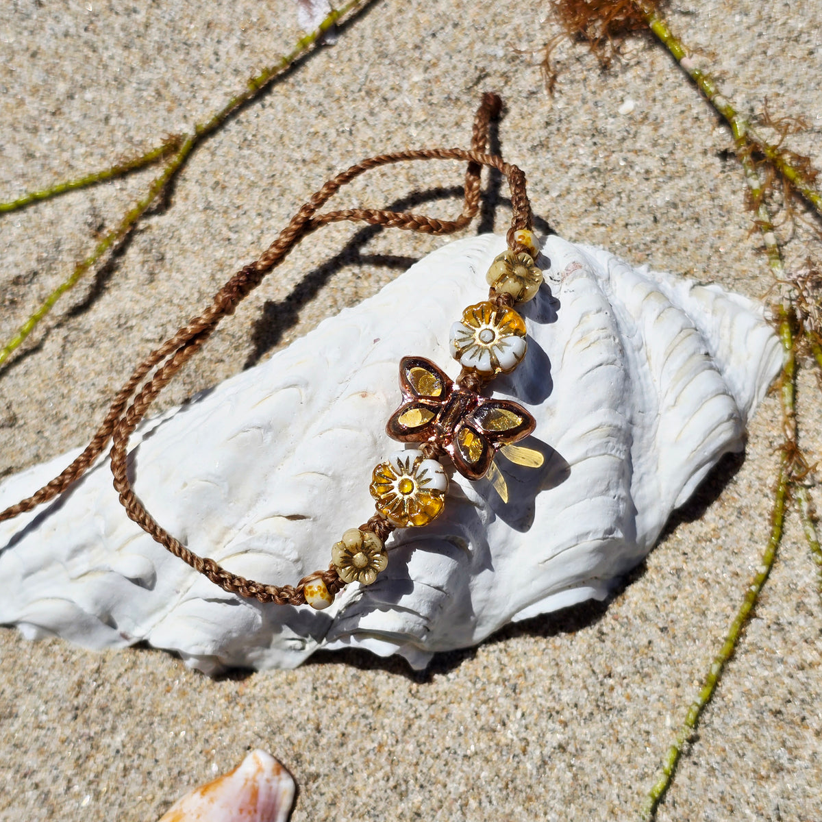 Butterfly Macrame Bracelet/Anklet