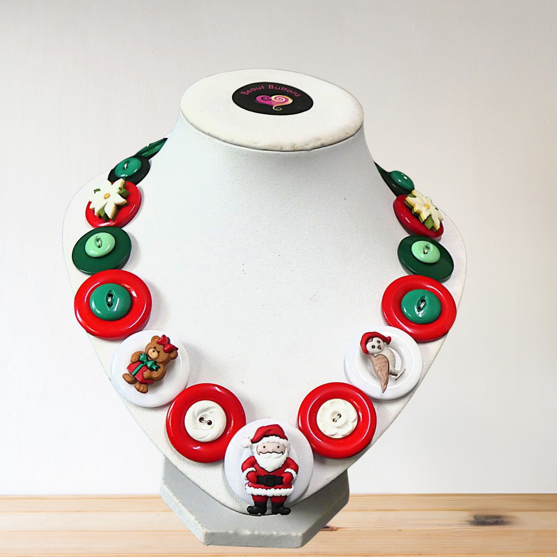 Christmas necklace - Santa and Friends