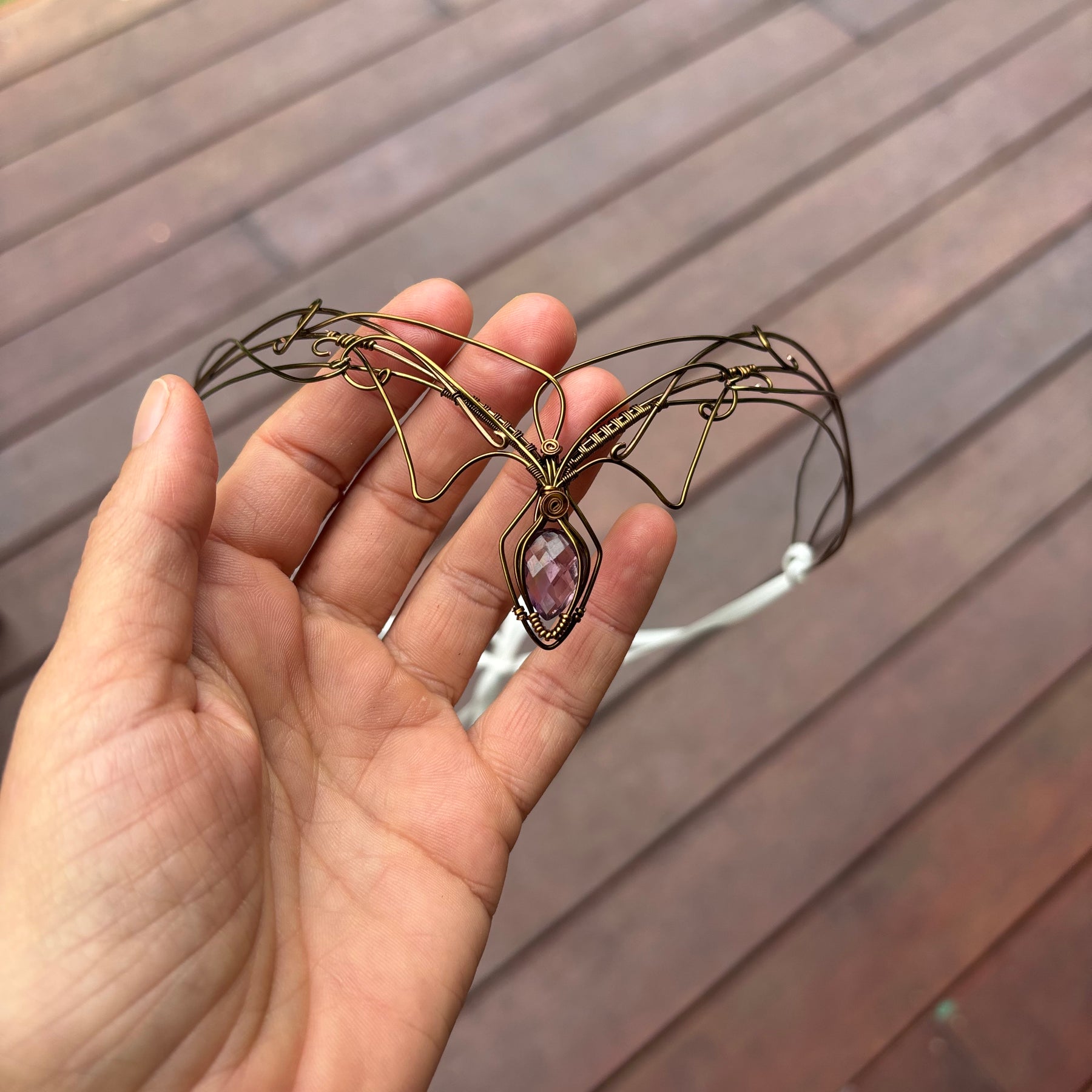 Amethyst Crystal elven fairy fantasy crown