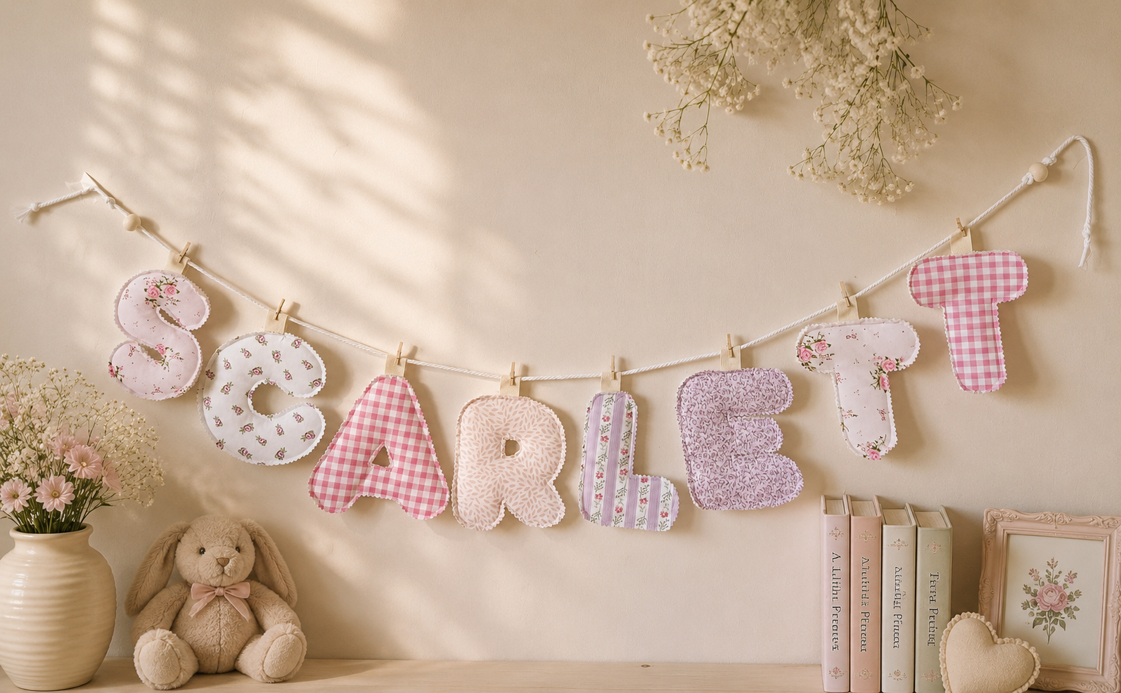 Handmade Personalised Room Decor Banner Nursery
