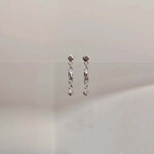 geometric faceted studs