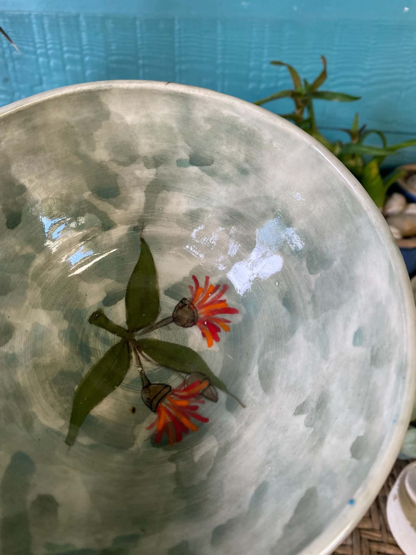 Native Australian flora handmade pottery