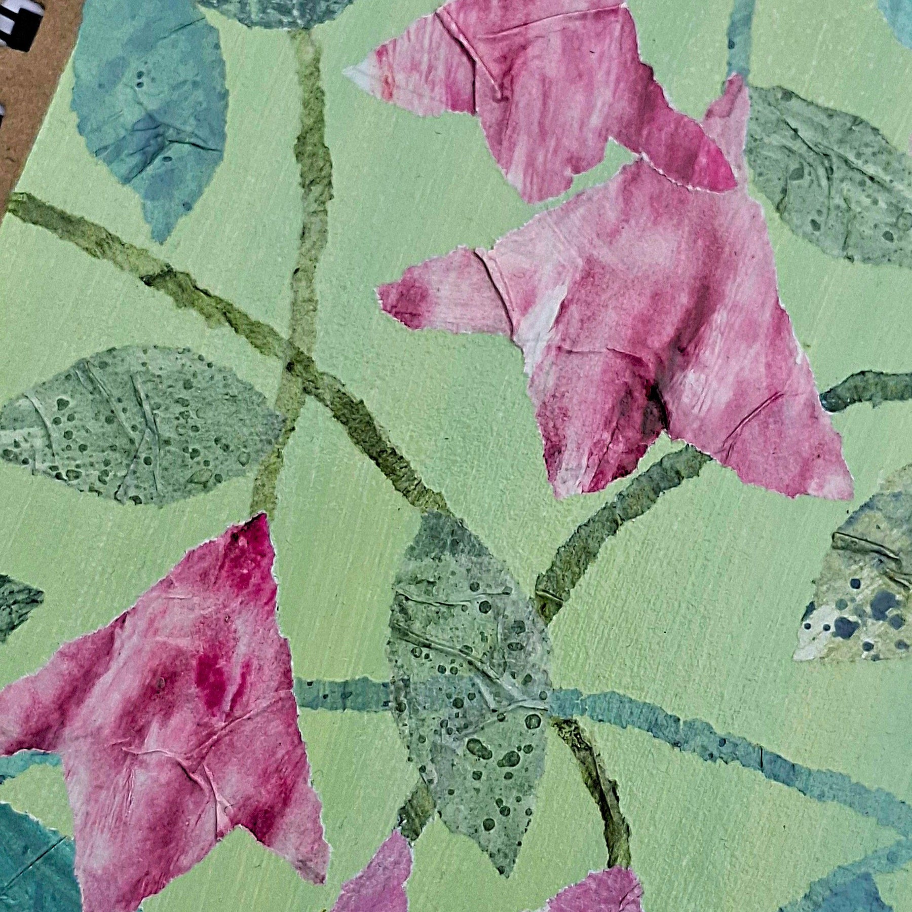 Hand Decorated A5 Notebook - Design 6