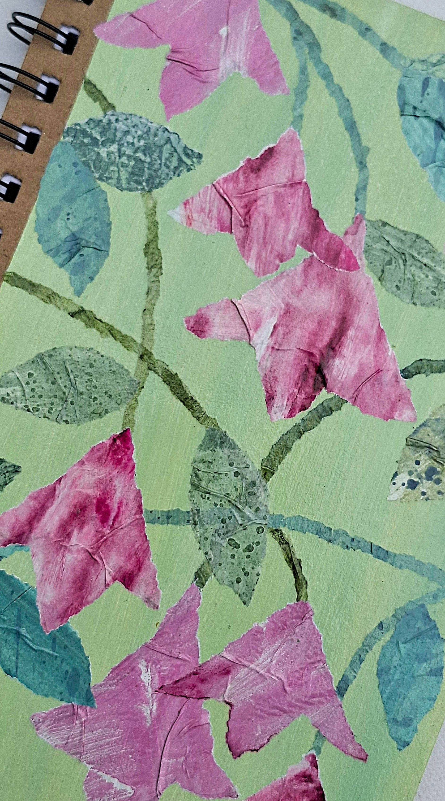 Hand Decorated A5 Notebook - Design 6