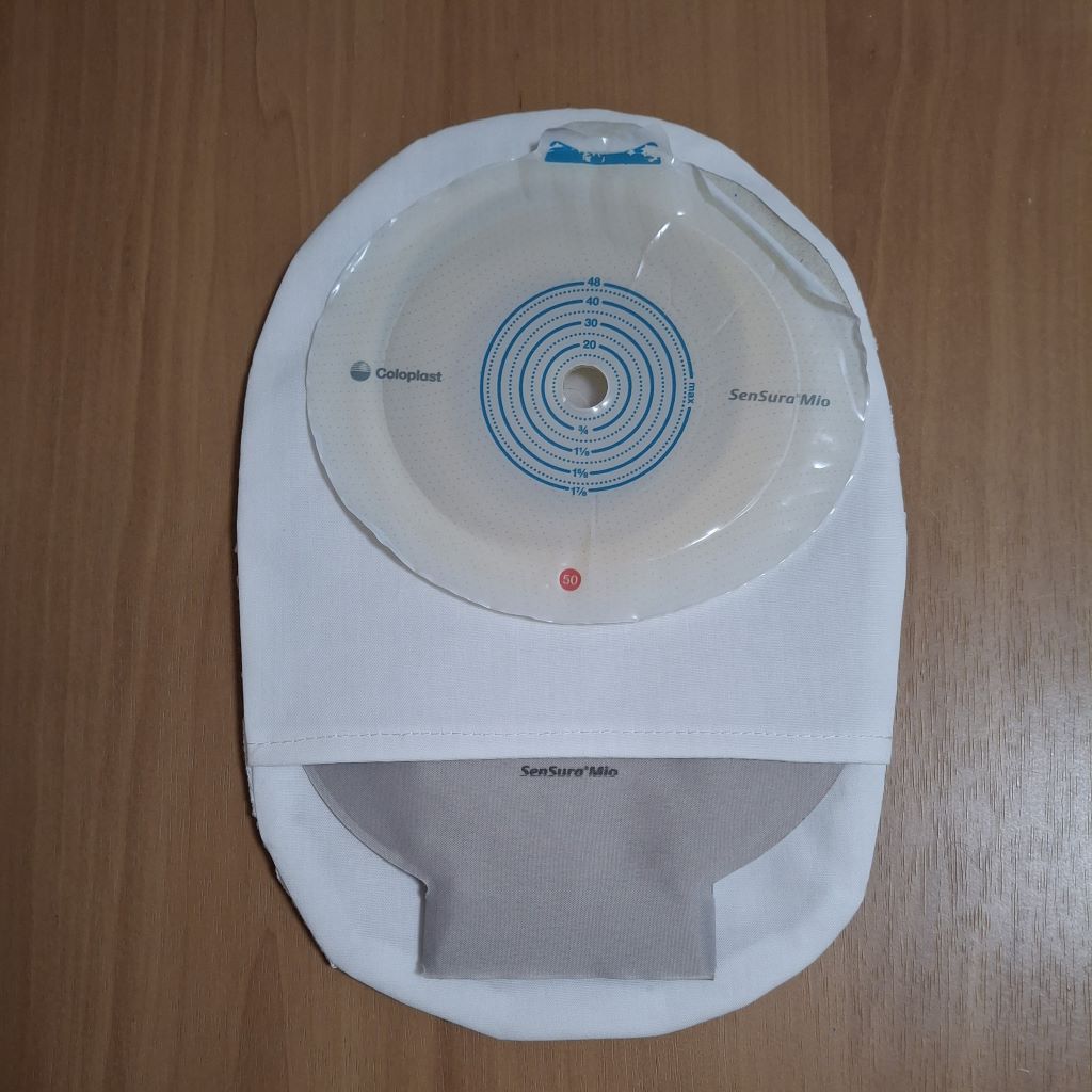 STOMA BAG COVER REGULAR LACE WHITE ILEOSTOMY, COLOSTOMY, UROSTOMY