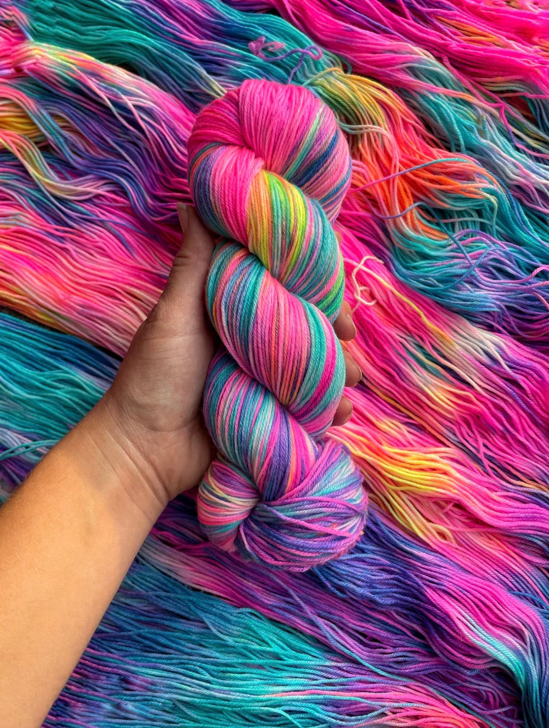 Rainbow pink beanie, Australian Merino Beanie