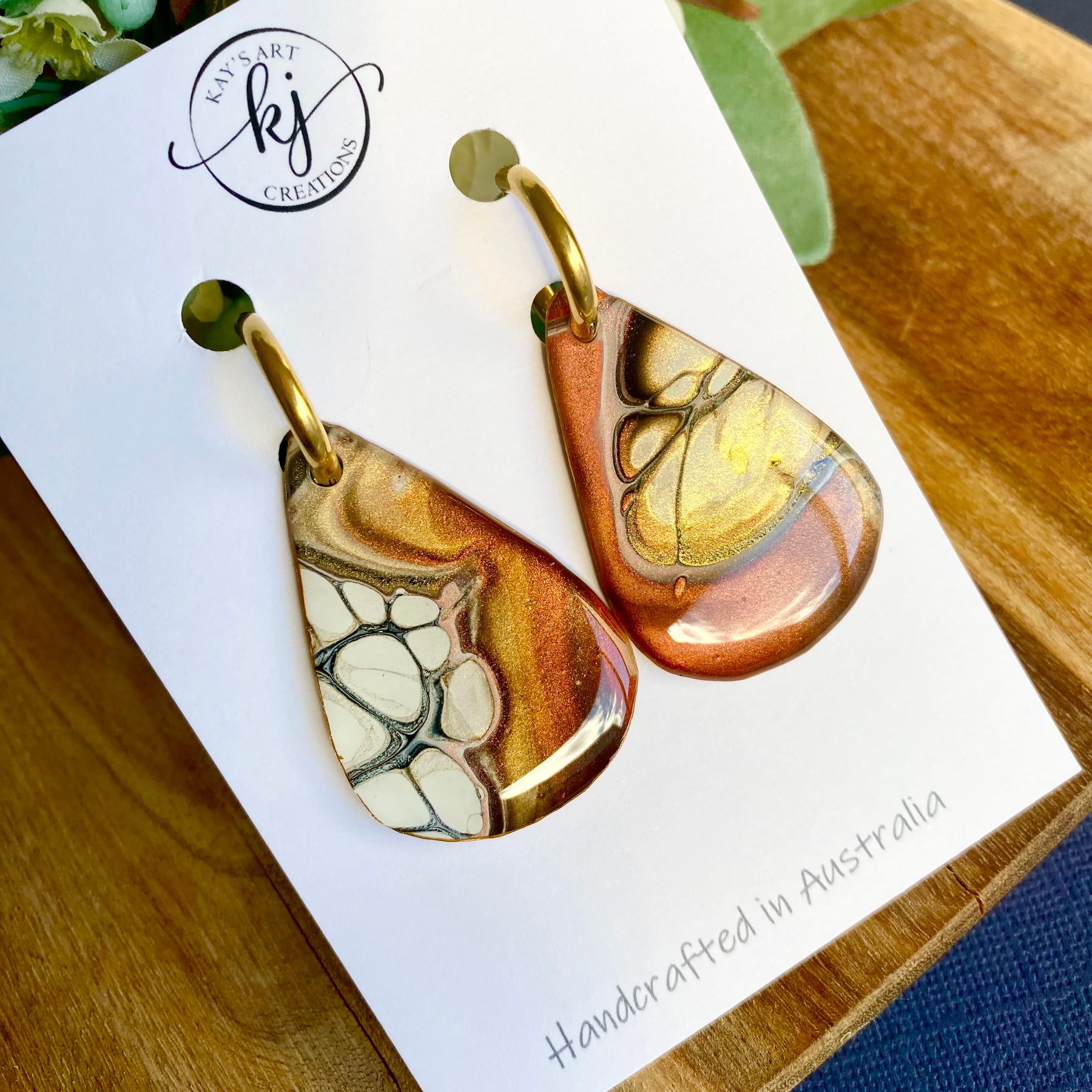 Statement Teardrop Huggie Hoop Earrings