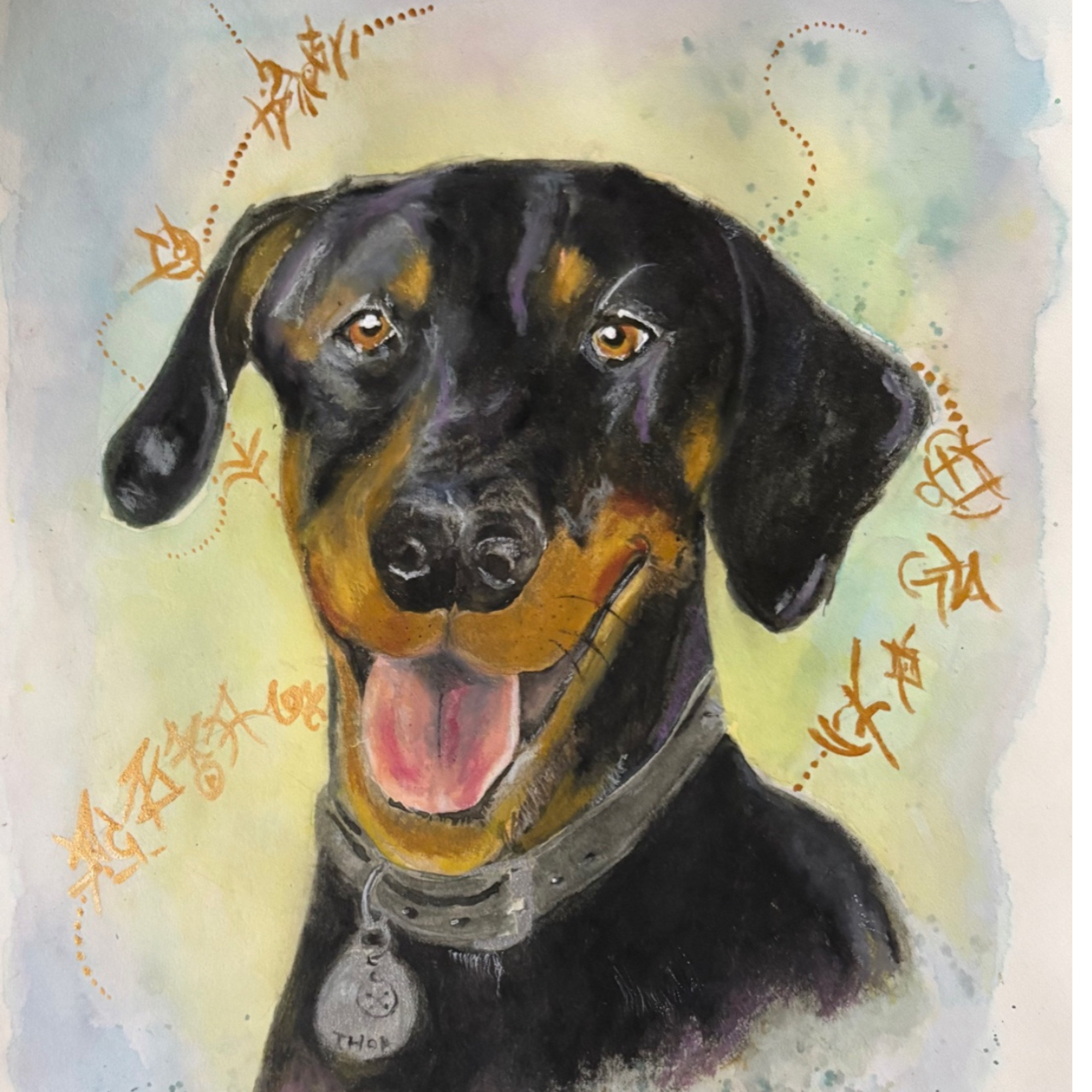 Pet Portrait Watercolour – Soul Imprint (Intuitive Animal Connection)