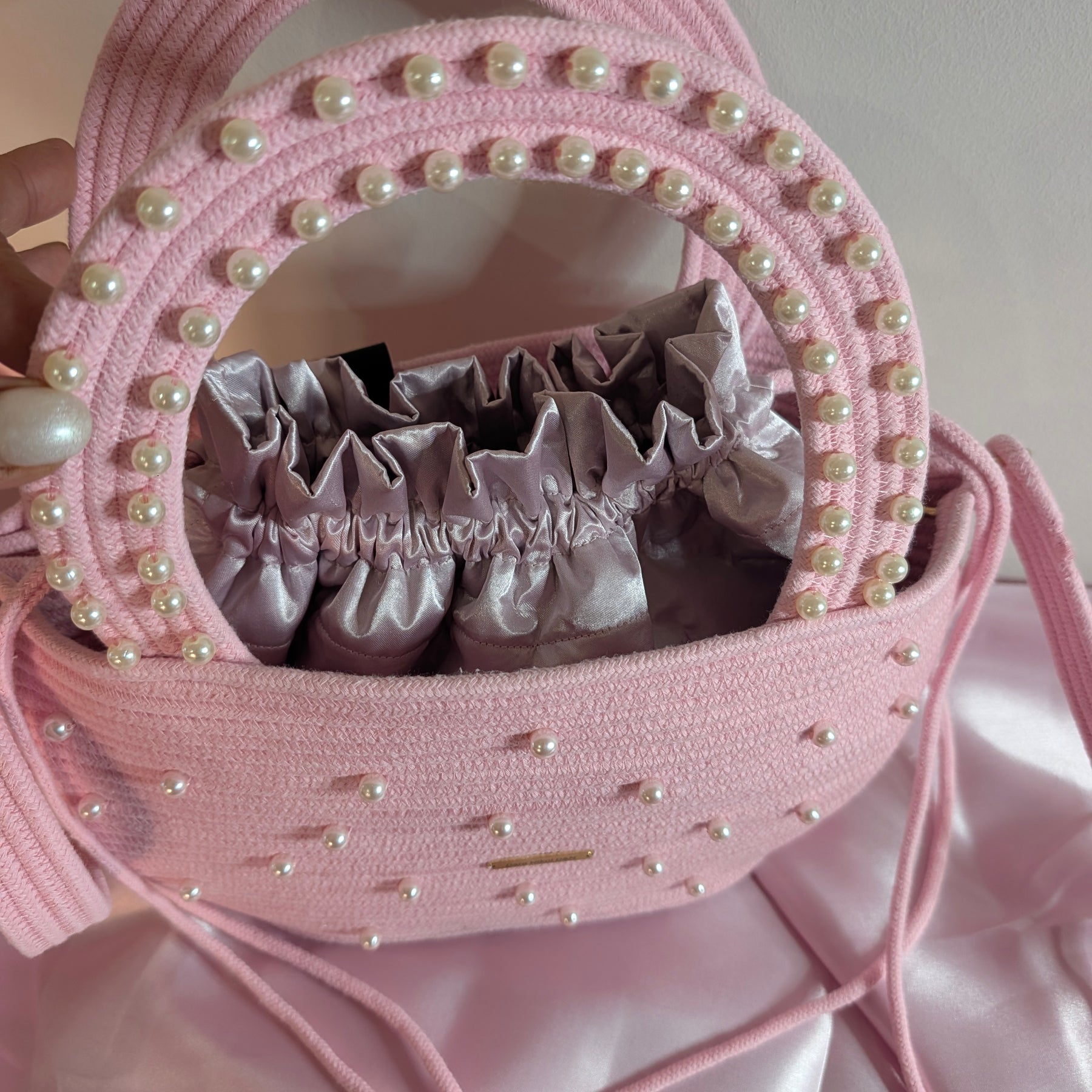 "Bloom" (M) Handmade Cotton Cord Bag