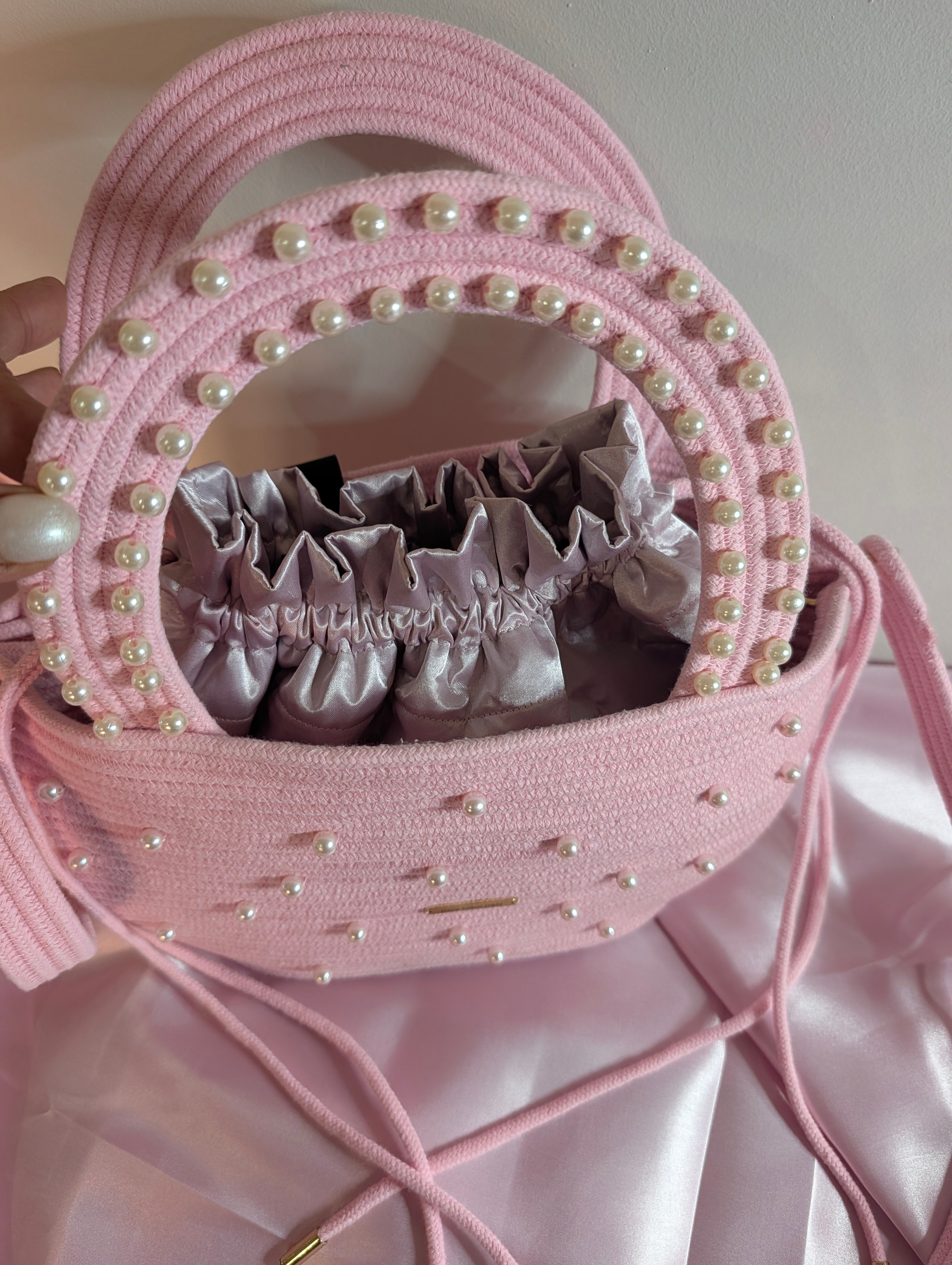 "Bloom" (M) Handmade Cotton Cord Bag