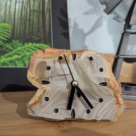 Polished Camooweal Ribbonstone Slab Clock