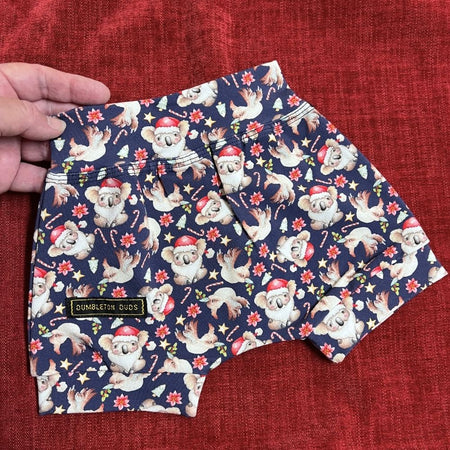 Santa Koalas | Sizes NB, 000, 0, | Handmade Baby Pants by Dumbleton Duds | FREE Postage $50+