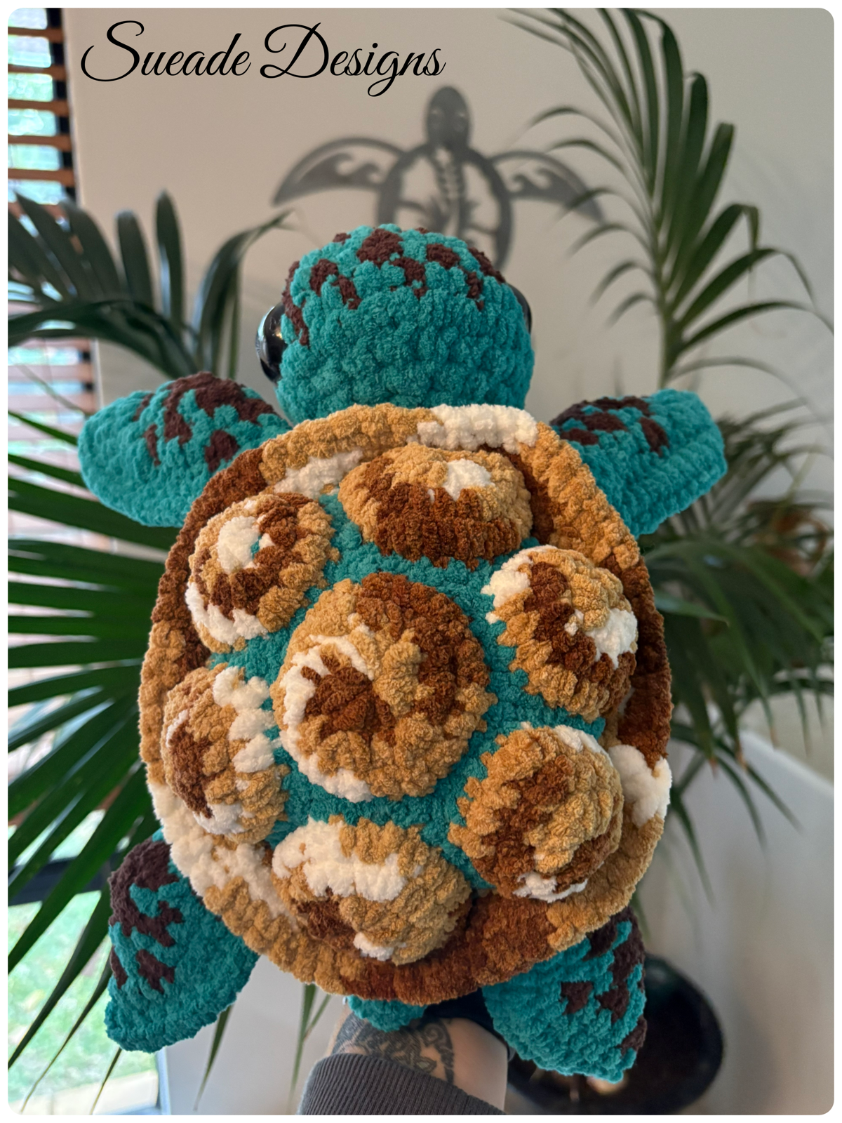 Cuddly Large Crochet Turtle 🐢