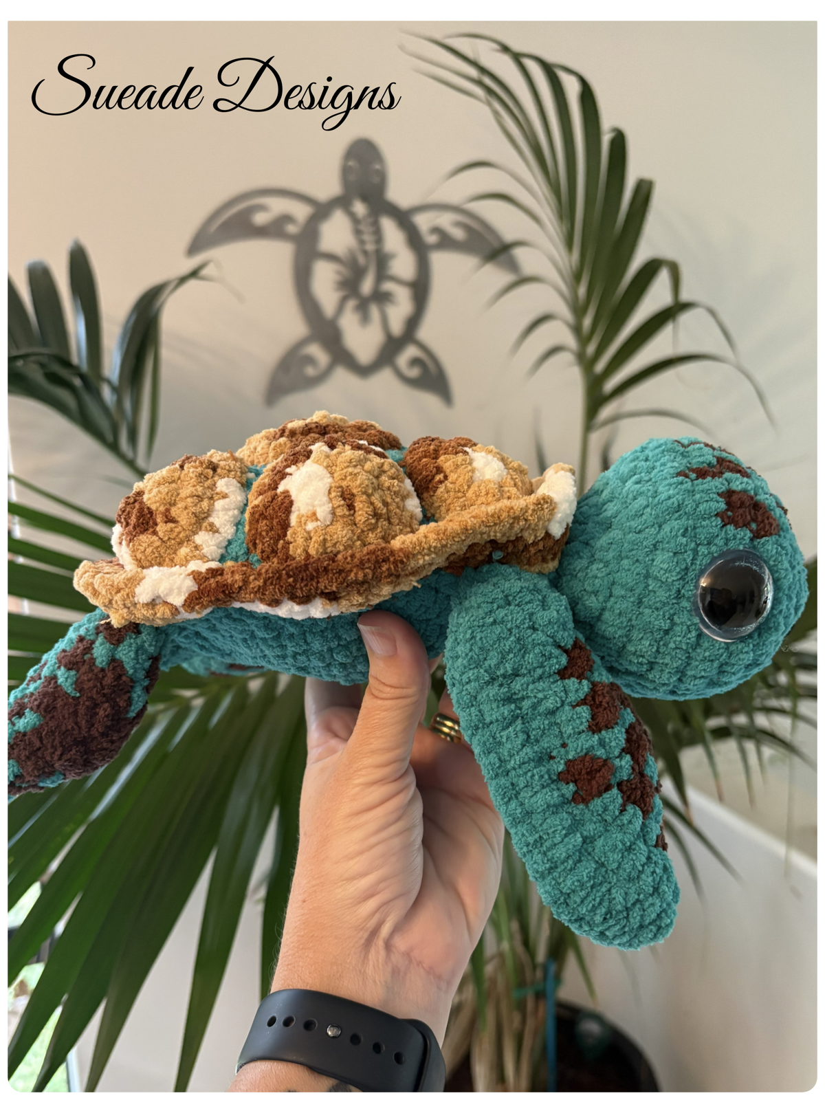 Cuddly Large Crochet Turtle 🐢