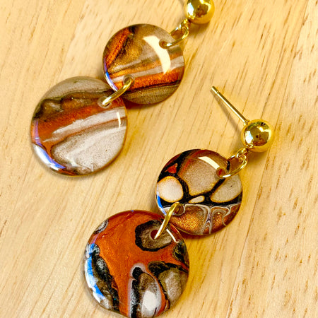 Cafe Latte Collection Arty Earrings