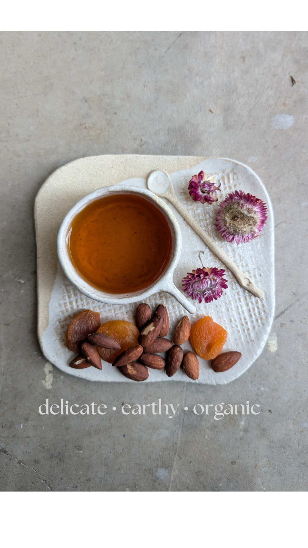 Handmade Ceramic Tea & Treat Set | delicate • earthy • organic