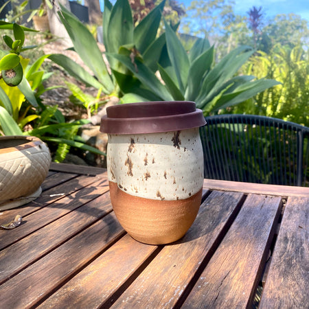 Travel Cup: Baked Earth | Wheel Thrown Ceramic Cup