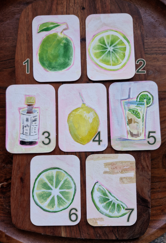 May ACEO Art Drop: Lemon lime and bitters
