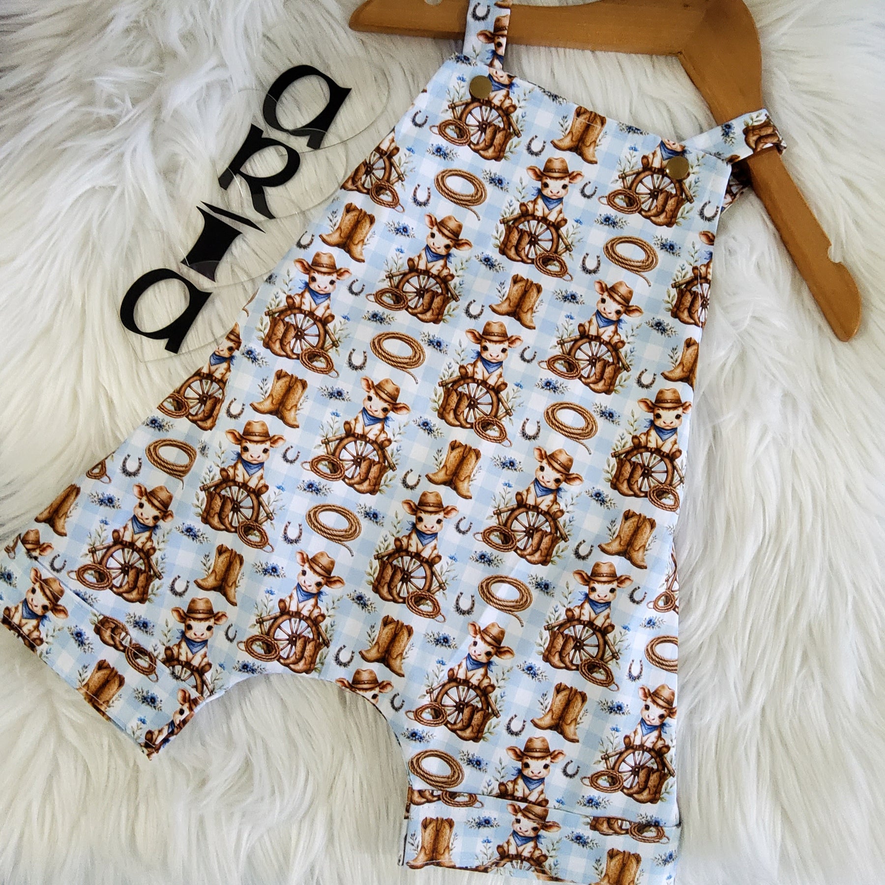 Western Theme Overalls Size 00