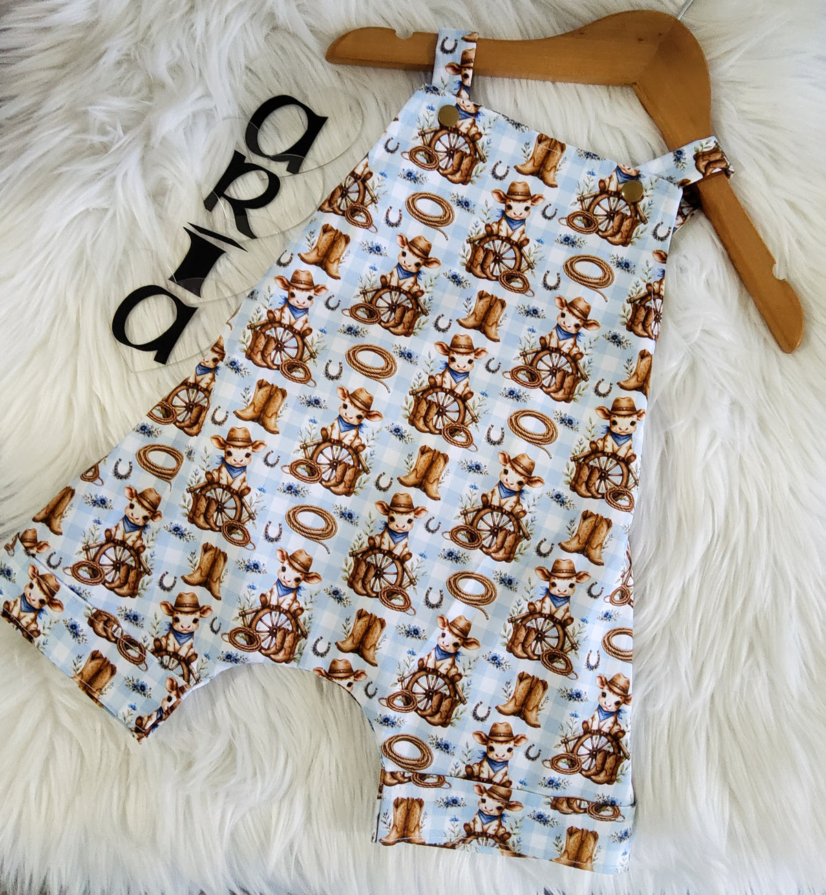 Western Theme Overalls Size 00