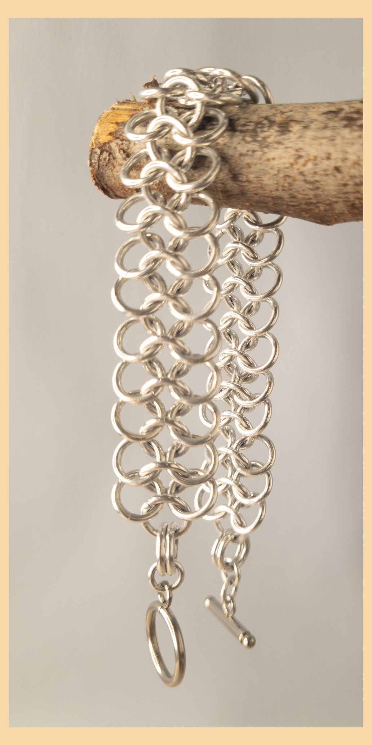 Chainmaille European 4 in 1 Weave Bracelet