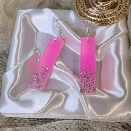 Drop earrings with a little sparkle