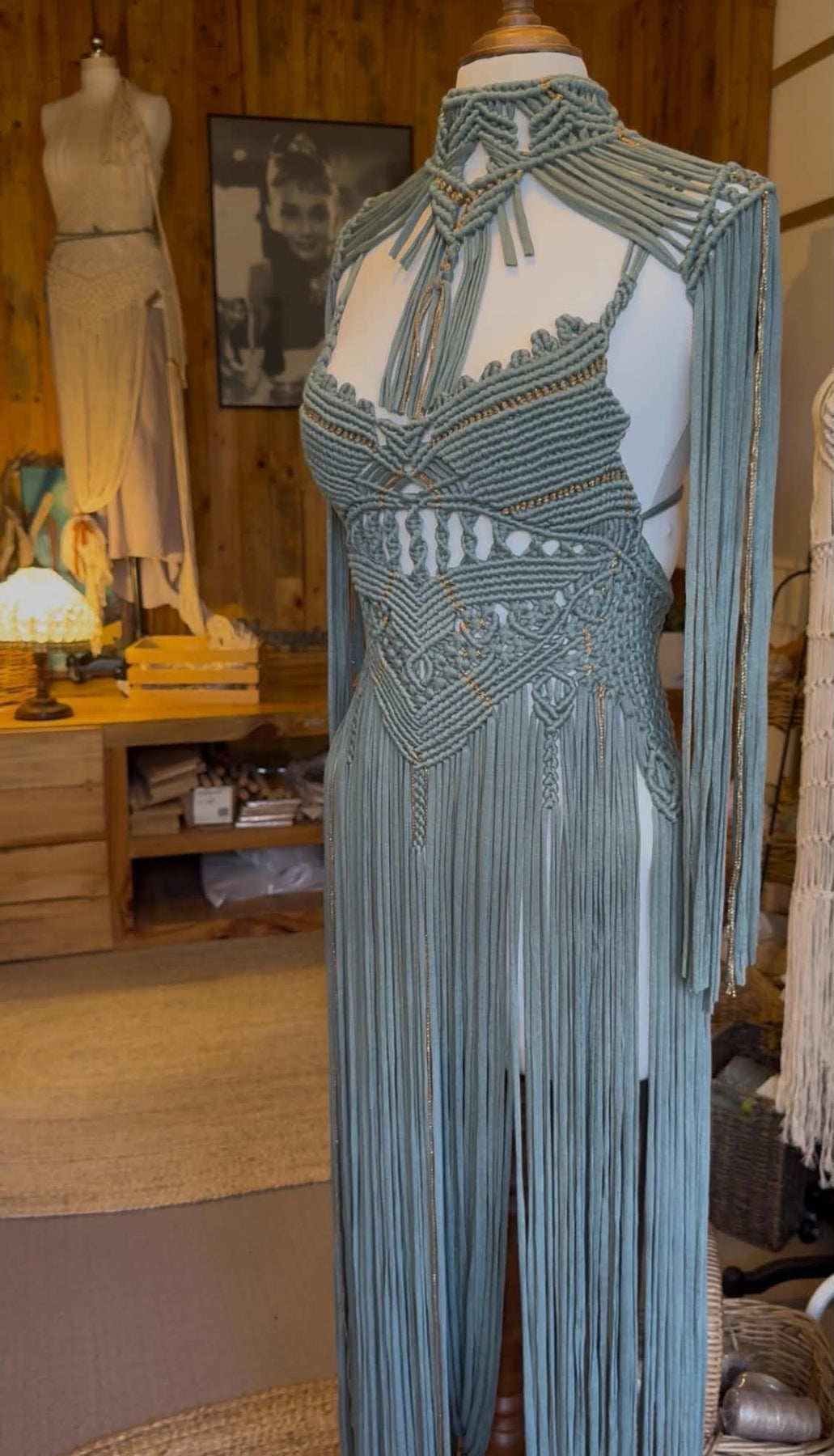 Lavanda Handmade Macrame Dress