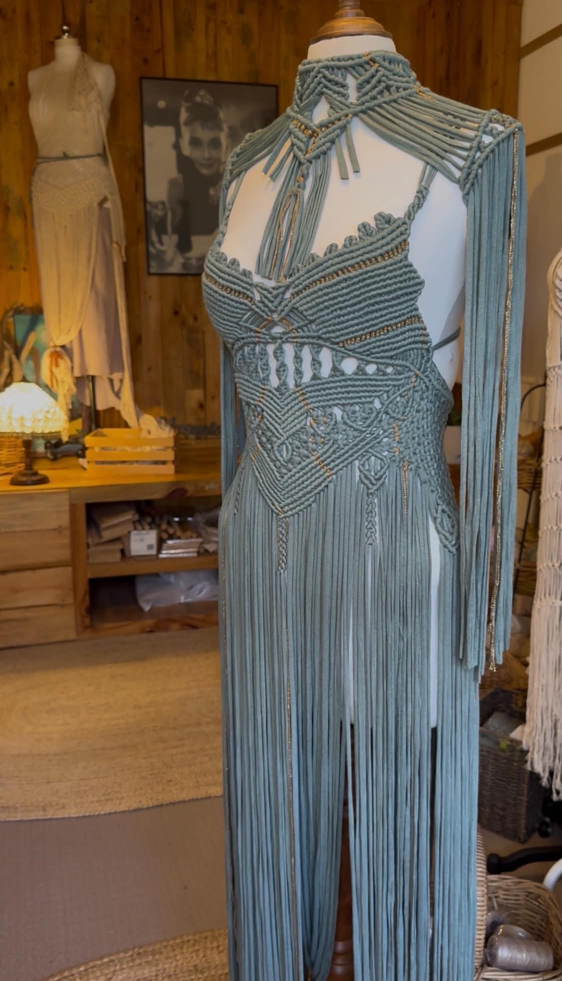 Lavanda Handmade Macrame Dress