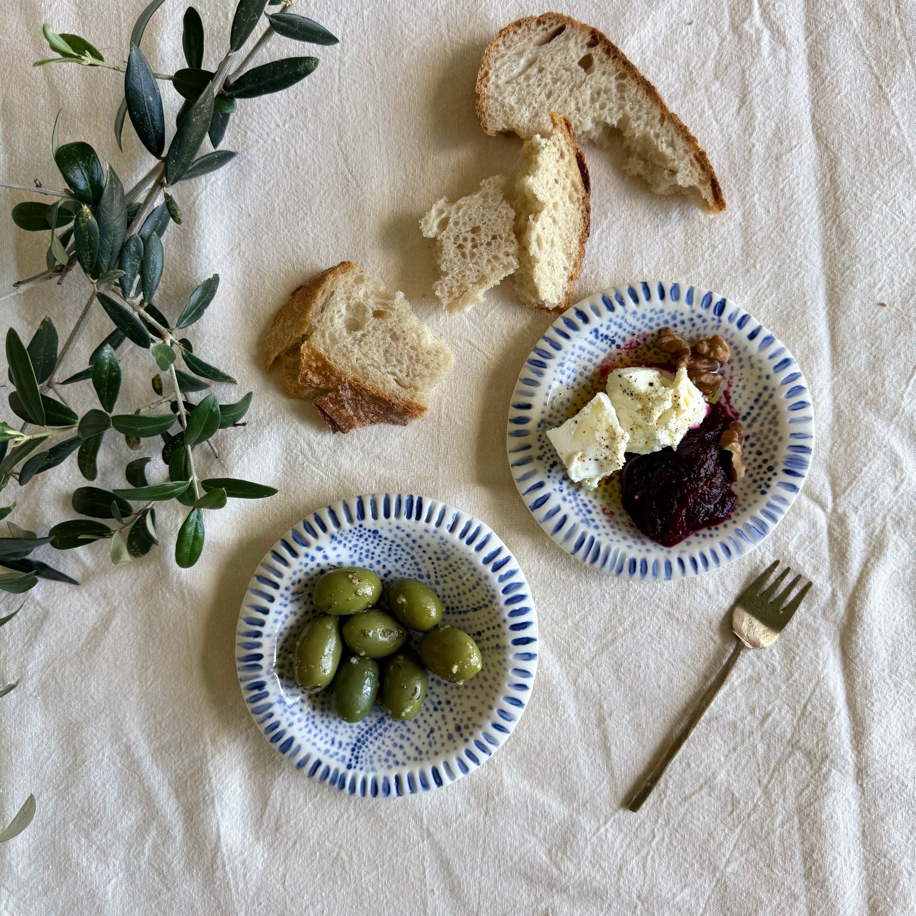 Indigo Stories | Handpainted Porcelain Tasting Dishes