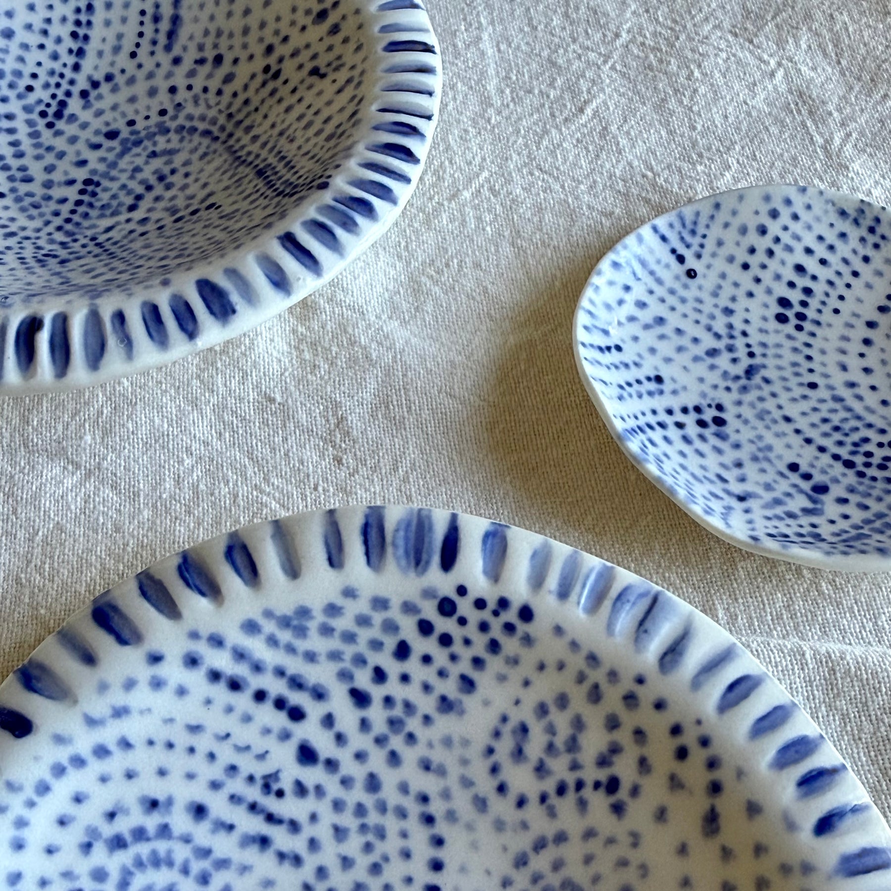 Indigo Stories | Handpainted Porcelain Tasting Dishes