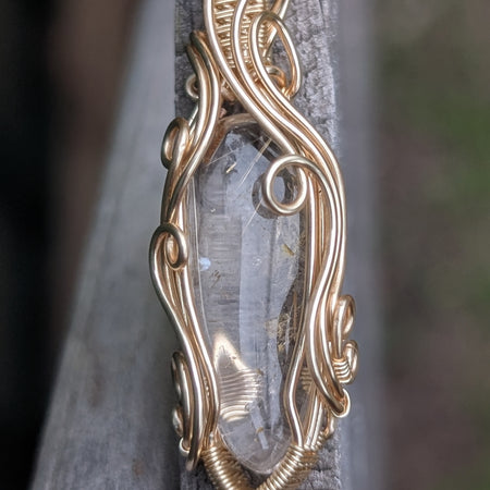Angelica - Golden Rutile Quartz in Golden Coloured Copper