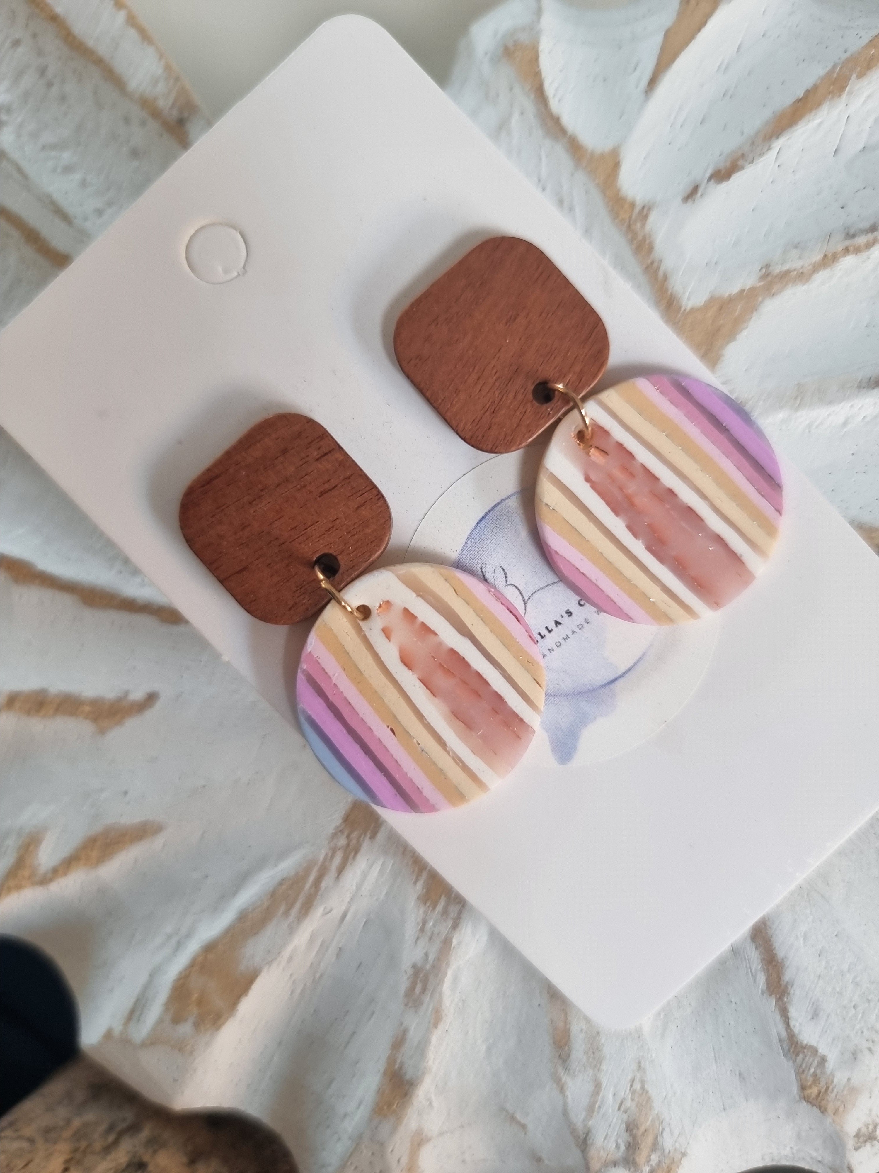 Sunset Stripes Dangles