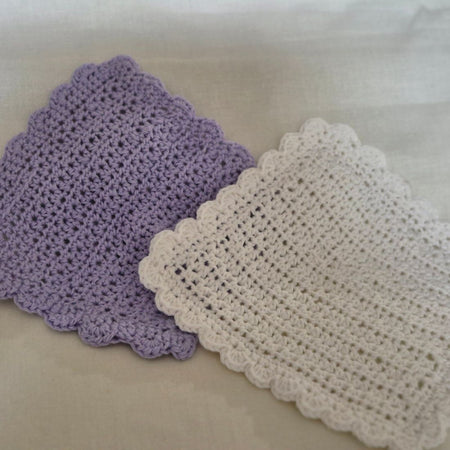 Hand Made Crochet Soft Face & Body Washers Ideal for Baby