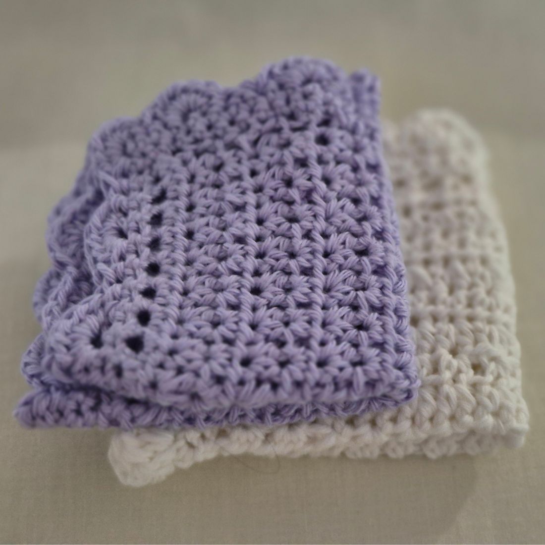 Hand Made Crochet Soft Face & Body Washers Ideal for Baby