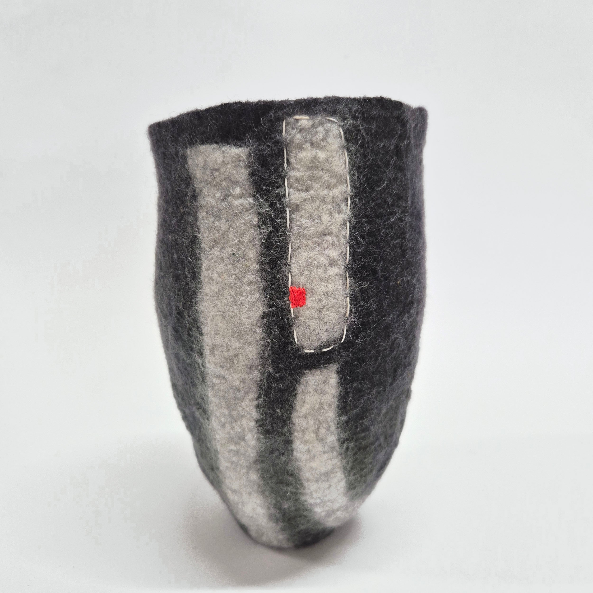 Modern Textile Art Vase - Felt Vessel