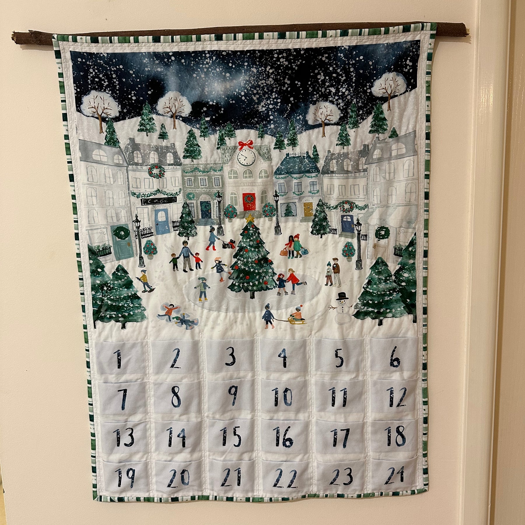 Snowy Scene Christmas Advent Calendar